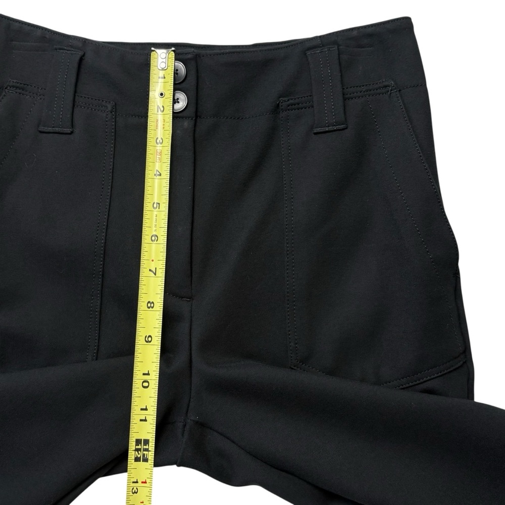 Anthropologie Maeve The Naomi Ponte Wide-Leg Flare Pants Size 6 Black - Picture 10 of 12